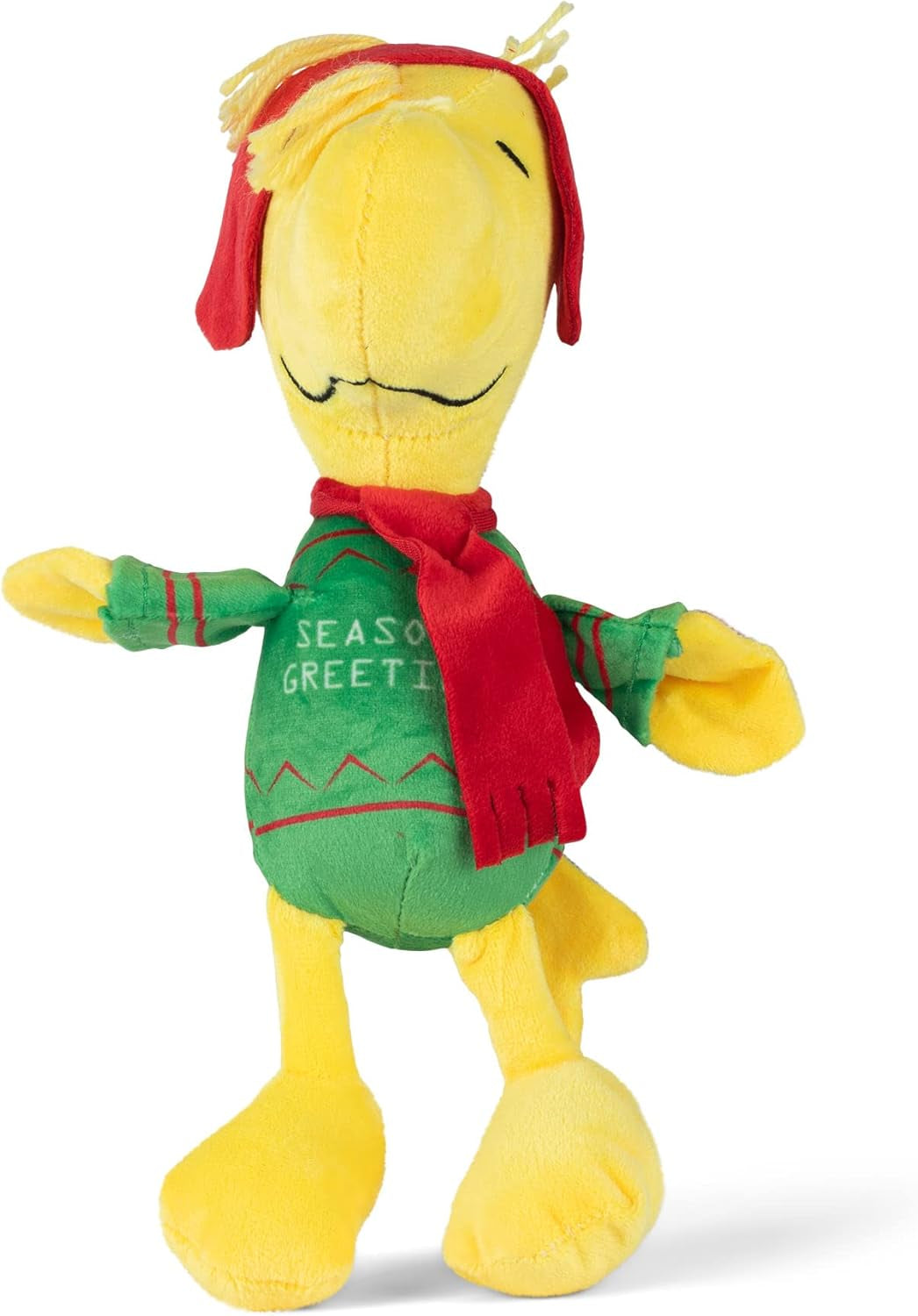 Snoopy Holiday Bobo Body Large Dog Toy | Plush Snoopy Tangled Holiday Lights Christmas Squeaky Dog Chew Toy | Plush Dog Toy for Large Dogs, 24", (FF18440)