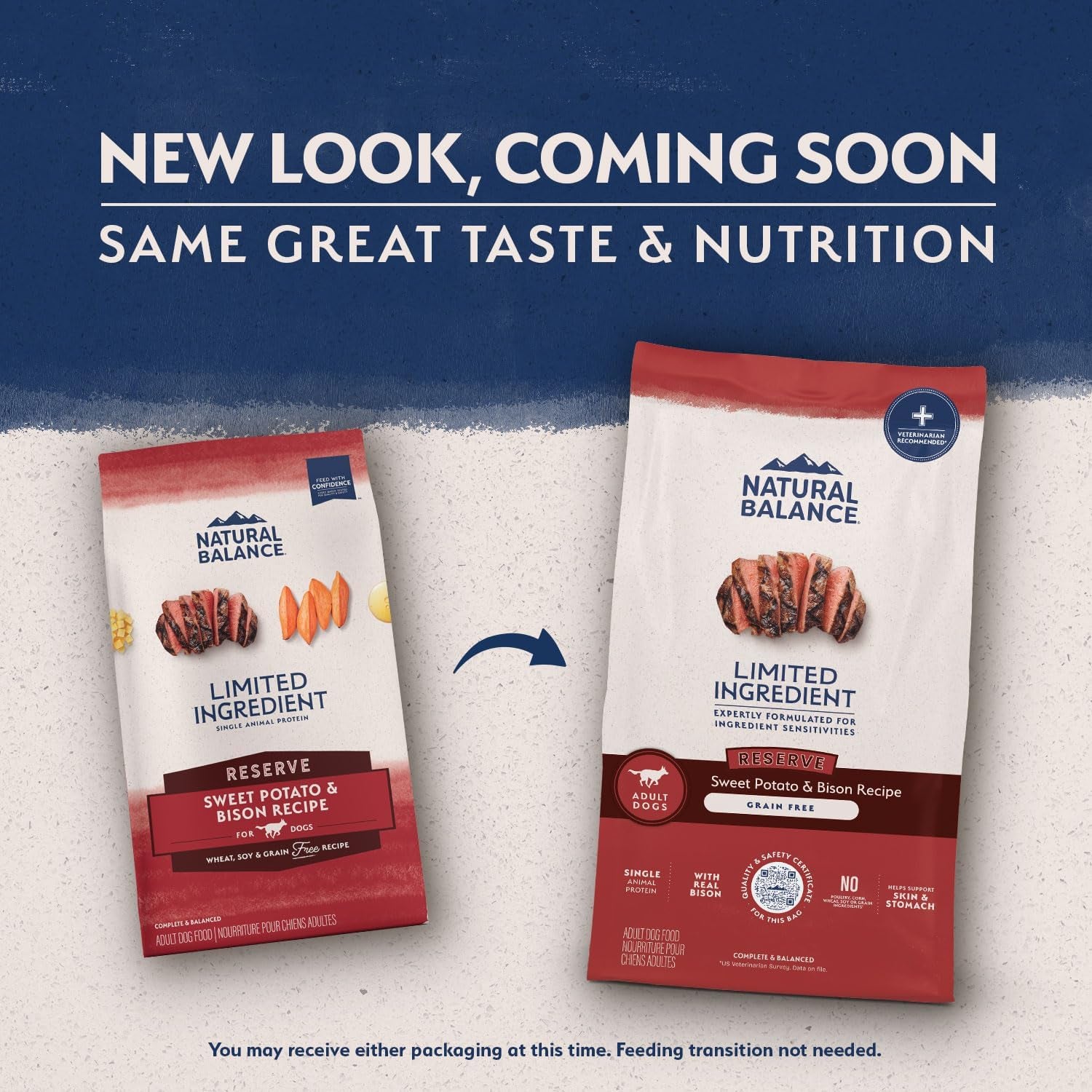 Limited Ingredient Adult Grain-Free Dry Dog Food, Reserve Sweet Potato & Bison Recipe, 4 Pound (Pack of 1)